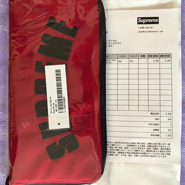 Supreme The North Face organizer RED