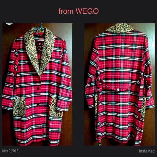 ウィゴー(WEGO)のWEGO❤︎ヒョウ柄チェックガウン(スプリングコート)