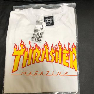 スラッシャー(THRASHER)の新品 thrasher tシャツ ホワイト L(Tシャツ/カットソー(半袖/袖なし))