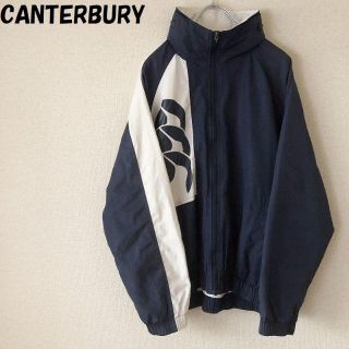 カンタベリー(CANTERBURY)の【人気】カンタベリー ビッグロゴナイロンジャケット サイズS（大きめサイズ)(ナイロンジャケット)