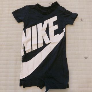 ナイキ(NIKE)のNIKE ナイキ ベビー 半袖ロンパース 60〜65(ロンパース)