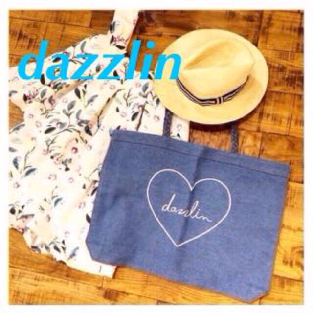dazzlin(ダズリン)のハートロゴデニムトートバッグ レディースのバッグ(トートバッグ)の商品写真