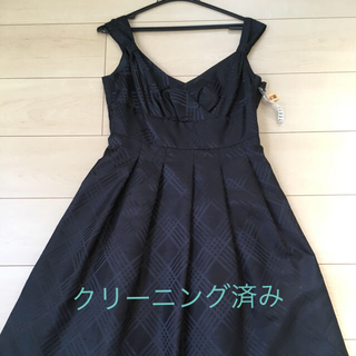 アールユー(RU)のドレス ワンピース 黒(ミディアムドレス)