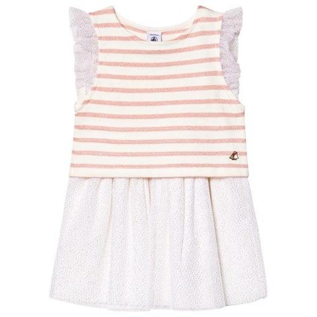 PETIT BATEAU(プチバトー)のkuchy55様専用♡5ans プチバトー マリニエールチュールワンピース キッズ/ベビー/マタニティのキッズ服女の子用(90cm~)(ワンピース)の商品写真