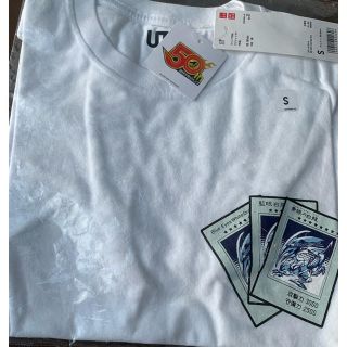 ユニクロ(UNIQLO)のUNIQLO 遊戯王 ブルーアイズ(Tシャツ/カットソー(半袖/袖なし))