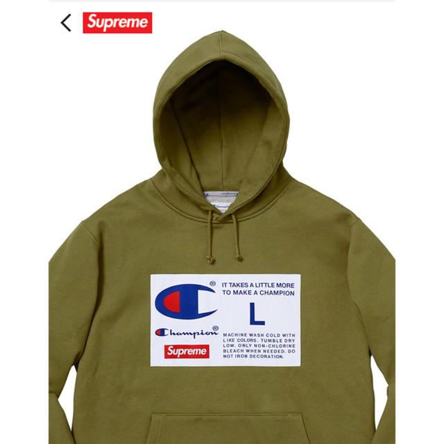 トップスsupreme×champion hooded