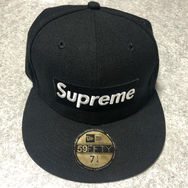 Supreme シュプリーム キャップ ニューエラ 4/1 57.7cm 黒 全国宅配 ...