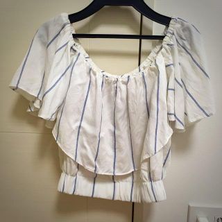 スナイデル(SNIDEL)のsnidel♡フリルオフショルブラウス(Tシャツ(半袖/袖なし))