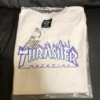 スラッシャー(THRASHER)の新品 thrasher tシャツ ホワイト  L(Tシャツ/カットソー(半袖/袖なし))