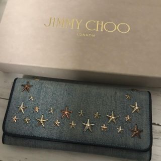 ジミーチュウ JIMMY CHOO デニム長財布 箱リボン等全てあります