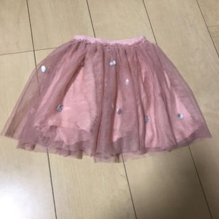 ザラキッズ(ZARA KIDS)のZARA チュールスカート104cm ピンク キラキラ 女の子おでかけプリンセス(スカート)