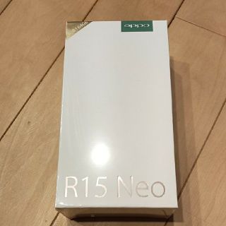 アンドロイド(ANDROID)のOPPO r15 neo　ブルー 新品未開封　送料無料　SIMフリー　一括購入品(スマートフォン本体)