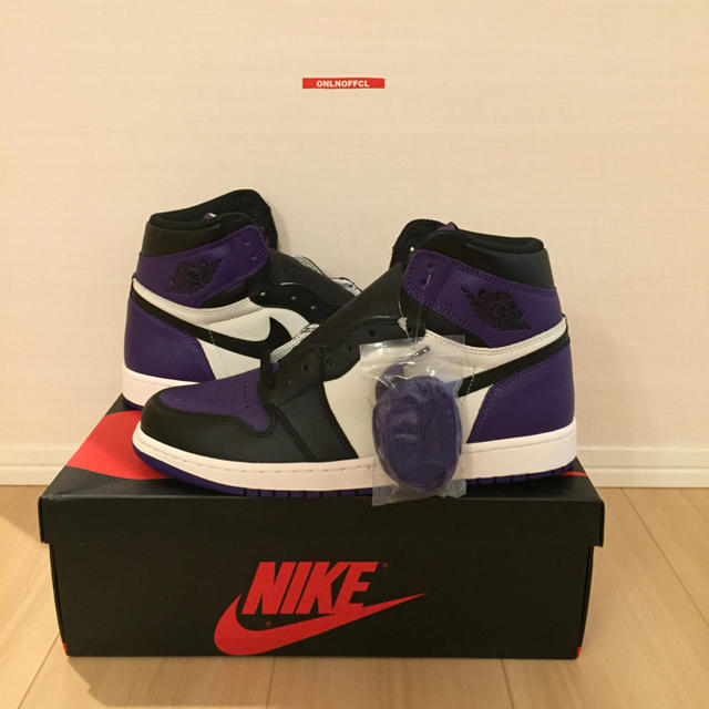 【最安値】NIKE AIR JORDAN 1 COURT PURPLE 28.5