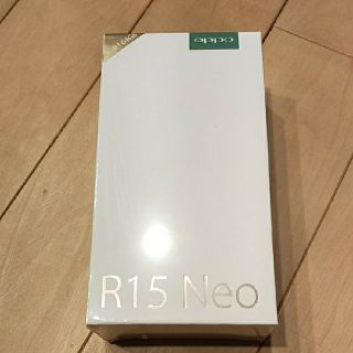 アンドロイド(ANDROID)のOPPO r15 neo ブルー 新品未開封　送料無料　SIMフリー　一括購入品(スマートフォン本体)