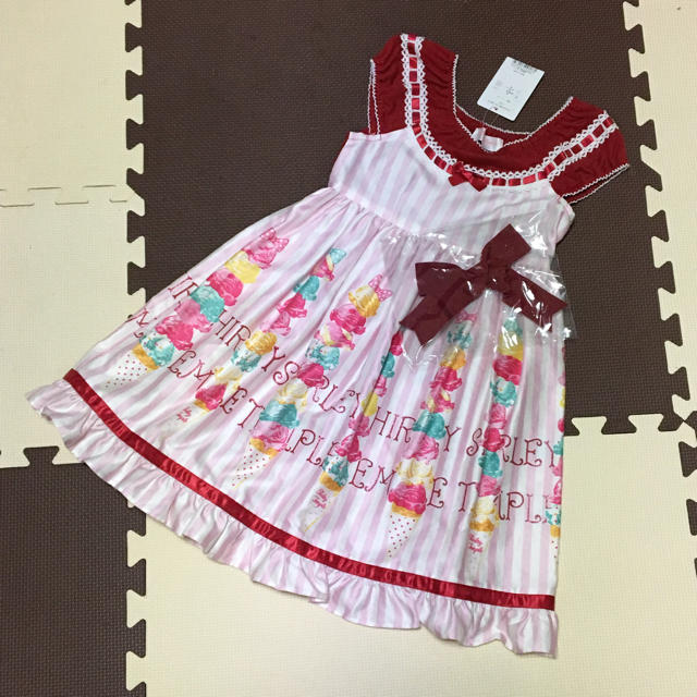 シャーリーテンプル 限定 アイスタワー ワンピース 120キッズ服女の子用(90cm~)