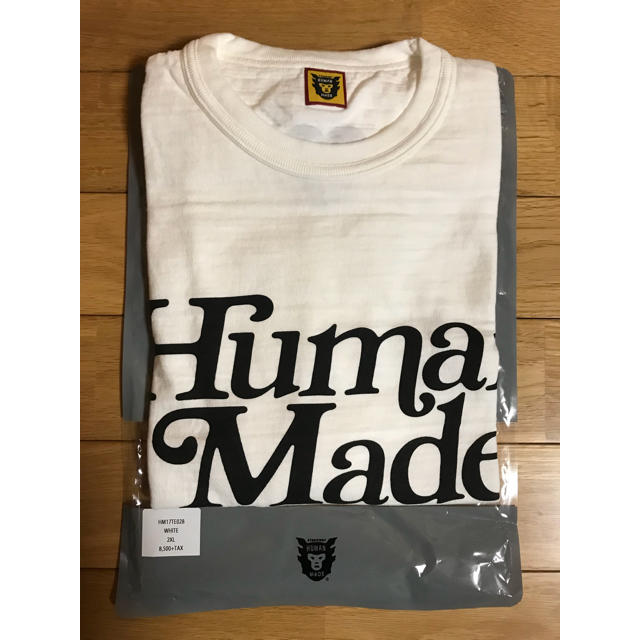 GDC(ジーディーシー)のHUMAN MADE ＆ Girls Don’t Cry Tシャツ 白 2XL メンズのトップス(Tシャツ/カットソー(半袖/袖なし))の商品写真