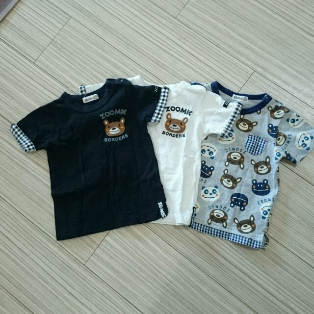 ZOOMIC半袖Tｼｬﾂ3枚ｾｯﾄ95 キッズ/ベビー/マタニティのキッズ服男の子用(90cm~)(その他)の商品写真