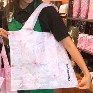 スターバックスコーヒー(Starbucks Coffee)のりんいっちー様用海外スタバ♡LOQIコラボエコバック計4点(白2 青1ピンク1)(エコバッグ)