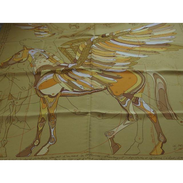 Hermes(エルメス)のレア！　エルメス　スカーフ　カレ90　エルメスのペガサス　 レディースのファッション小物(バンダナ/スカーフ)の商品写真