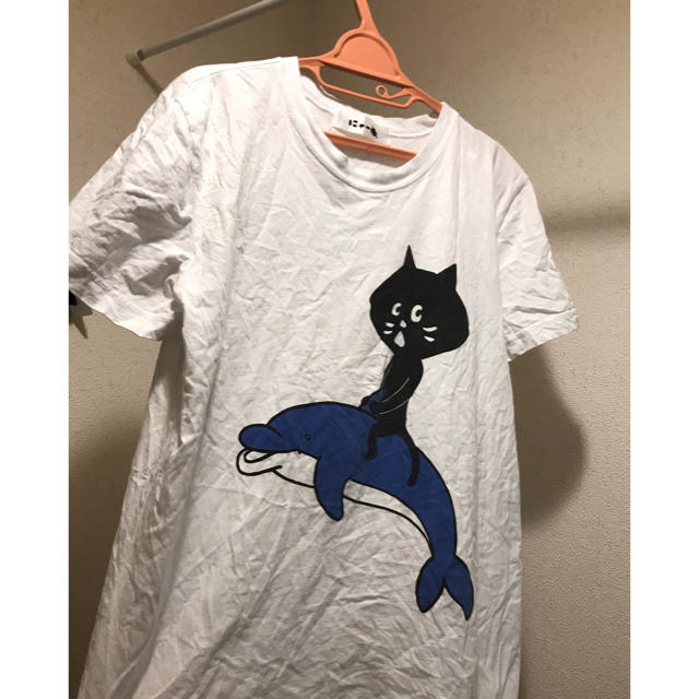 Ne-net(ネネット)のにゃー いるかプリントTシャツ レディースのトップス(Tシャツ(半袖/袖なし))の商品写真