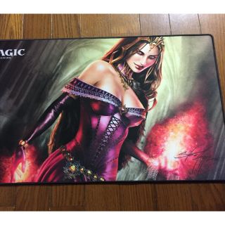 マジックザギャザリング(マジック：ザ・ギャザリング)のMTG リリアナ ヴェス  最新プレイマット  未使用サイン入り(カードサプライ/アクセサリ)