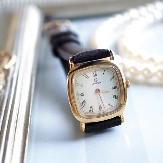 極美品♦️OMEGA deville クリーニング済 新品ベルト♦️ドレステリア