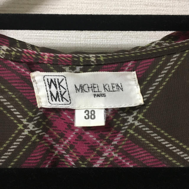 MICHEL KLEIN(ミッシェルクラン)のチカさん専用チェック柄レーヨンブラウス レディースのトップス(シャツ/ブラウス(長袖/七分))の商品写真