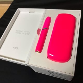 新品塗装品 iQOS3 アイコス フルセット 蛍光ピンク カスタム 限定(タバコグッズ)