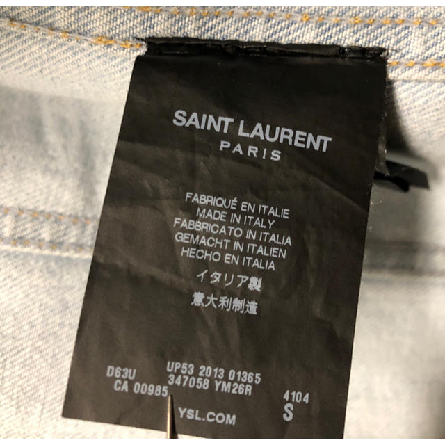 Saint Laurent(サンローラン)のサンローラン エディスリマン期 デニムジャケット メンズのジャケット/アウター(Gジャン/デニムジャケット)の商品写真