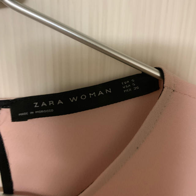 ZARA(ザラ)のairiさま♡ザラピンクフリルトップス♡s2017購入 レディースのトップス(カットソー(半袖/袖なし))の商品写真