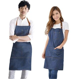 【残りわずか！】 エプロン デニム 料理 DIY デニムエプロン 男女共用(その他)