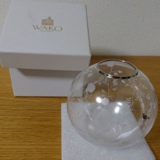 【送料込箱付き】銀座和光 WAKO 一輪挿し 花瓶 小鳥(花瓶)