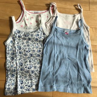 プチバトー(PETIT BATEAU)のプチバトー ♡ キャミソール 4ans. 4枚セット(下着)