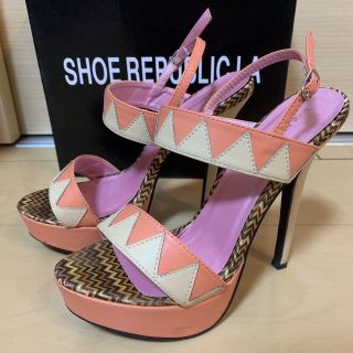 SHOE REPUBLIC LA ☆ インポート ハイヒール サンダル US7(サンダル)