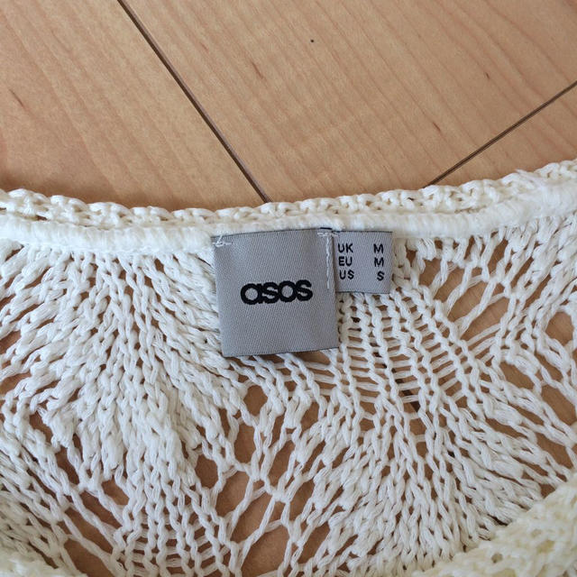 asos(エイソス)のasosホワイトサマーニット レディースのトップス(ニット/セーター)の商品写真