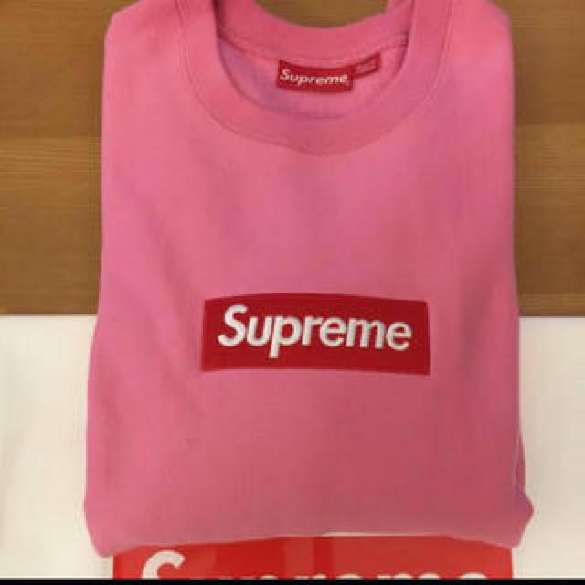 限界値下げ 早い者勝ち box logo pink supreme