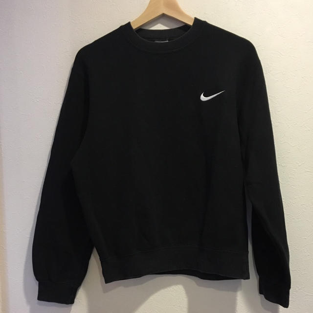 NIKE ナイキ スウェット 刺繍ロゴ ワンポイントロゴ 黒タグ 赤タグ 90s