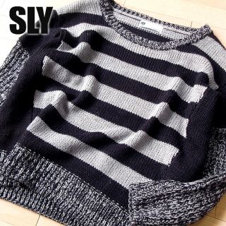 スライ(SLY)の超美品 サイズ1 SLY スライ ボーダーニット/セーター(ニット/セーター)