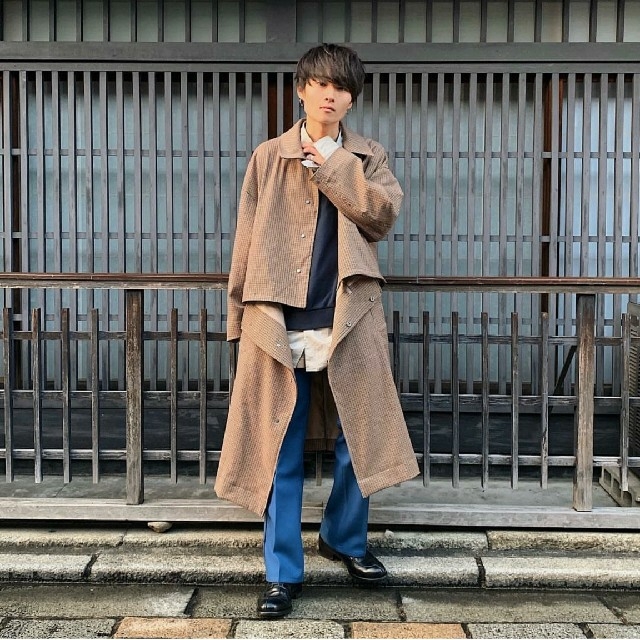 YOKE 3WAY BAL COLLAR COAT OLIVE Sサイズ-