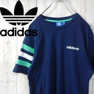 アディダス(adidas)のemimassu様専用!アディダストレフォイルロゴ　Tシャツ　L　ネイビー(Tシャツ(半袖/袖なし))