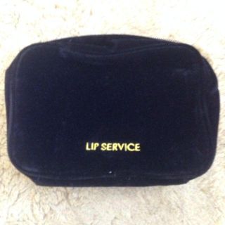 リップサービス(LIP SERVICE)のLIP SERVICE 化粧ポーチ 黒(ポーチ)