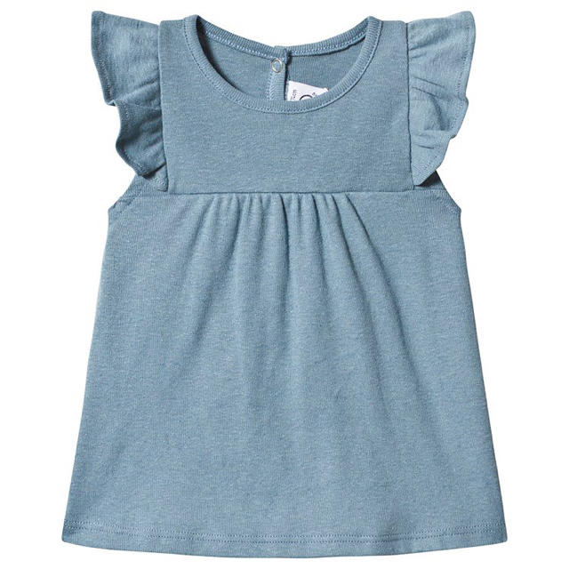 PETIT BATEAU(プチバトー)のうたまろ様専用♡24m プチバトー コットンリネンフリル半袖カットソー キッズ/ベビー/マタニティのベビー服(~85cm)(シャツ/カットソー)の商品写真