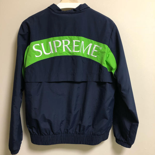 supreme arc logo track top M ネイビー - ナイロンジャケット