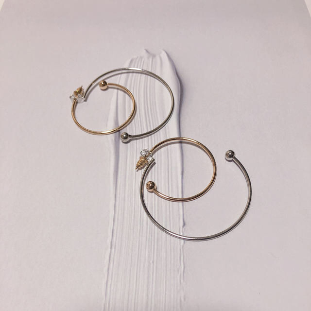 L'Appartement DEUXIEME CLASSE(アパルトモンドゥーズィエムクラス)の再入荷double hoop earring レディースのアクセサリー(ピアス)の商品写真