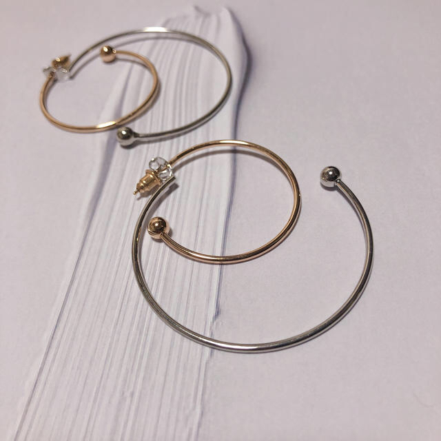 L'Appartement DEUXIEME CLASSE(アパルトモンドゥーズィエムクラス)の再入荷double hoop earring レディースのアクセサリー(ピアス)の商品写真