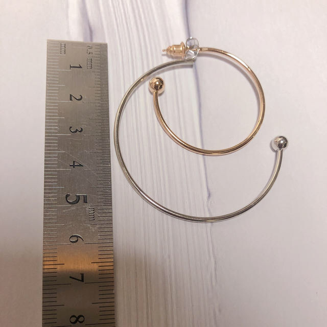 L'Appartement DEUXIEME CLASSE(アパルトモンドゥーズィエムクラス)の再入荷double hoop earring レディースのアクセサリー(ピアス)の商品写真