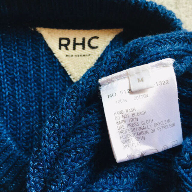 Ron Herman(ロンハーマン)の【RHC】コットンニット(インディゴブルー)Mサイズ メンズのトップス(ニット/セーター)の商品写真