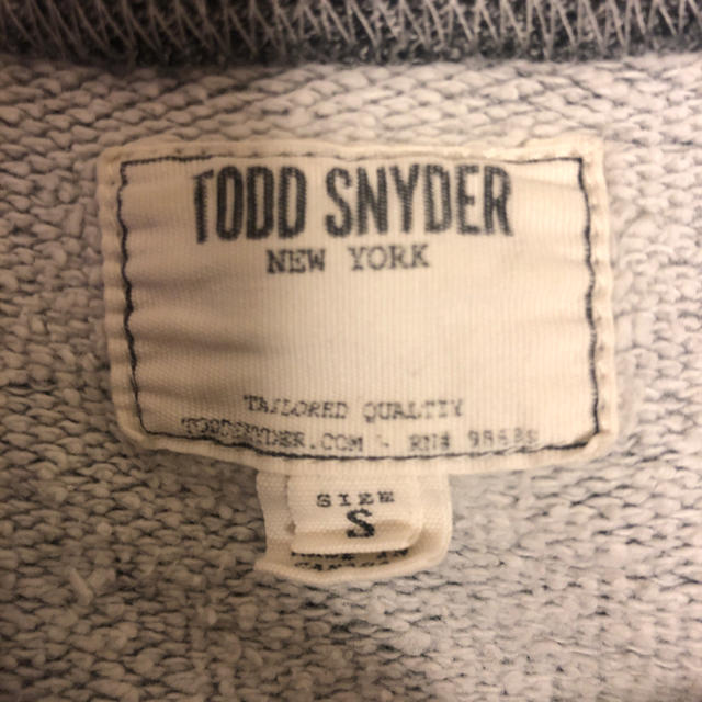 TODD SNYDER トッドスナイダー グレースウェット トレーナー Sサイズ メンズのトップス(スウェット)の商品写真