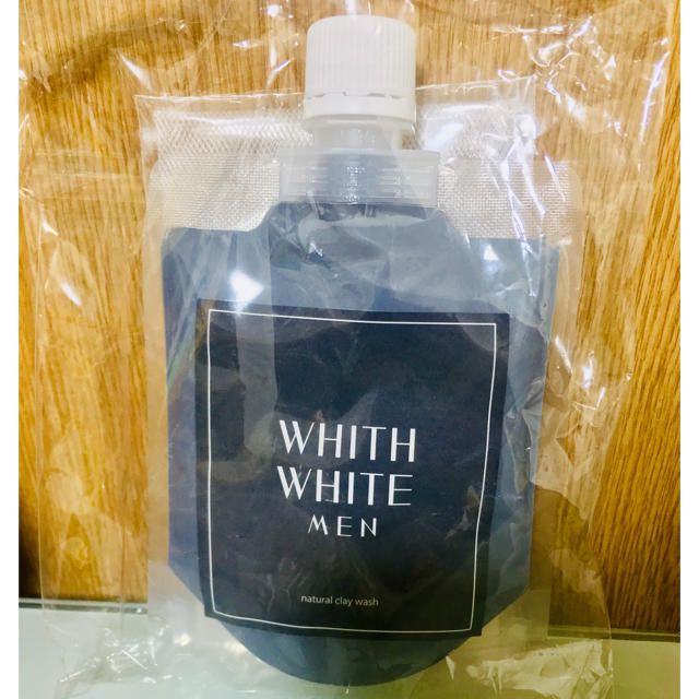 WHITH WHITE フィス ホワイト メンズ 泥 洗顔 30%オフ 新品 コスメ/美容のスキンケア/基礎化粧品(洗顔料)の商品写真