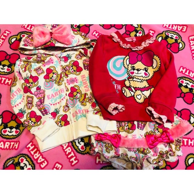 EARTHMAGIC(アースマジック)のもふたん❤️ キッズ/ベビー/マタニティのキッズ服女の子用(90cm~)(ジャケット/上着)の商品写真